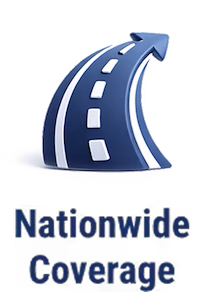 Nationwide coverage icon